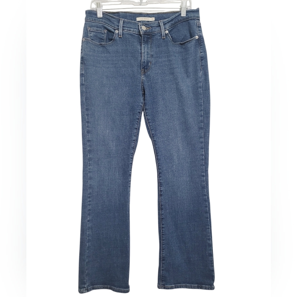 Levi’s Classic Bootcut Jeans Women’s Size 8 Blue Stretch Denim W29 L30 - Picture 2 of 13